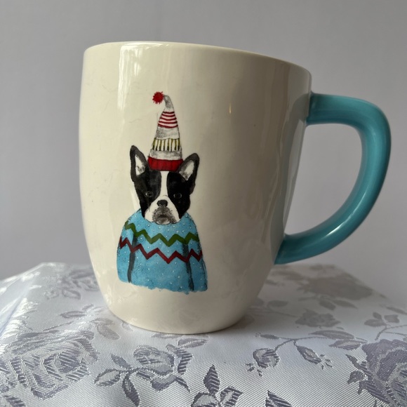 Rae Dunn French Bulldog In A Sweater Mug - Picture 2 of 2